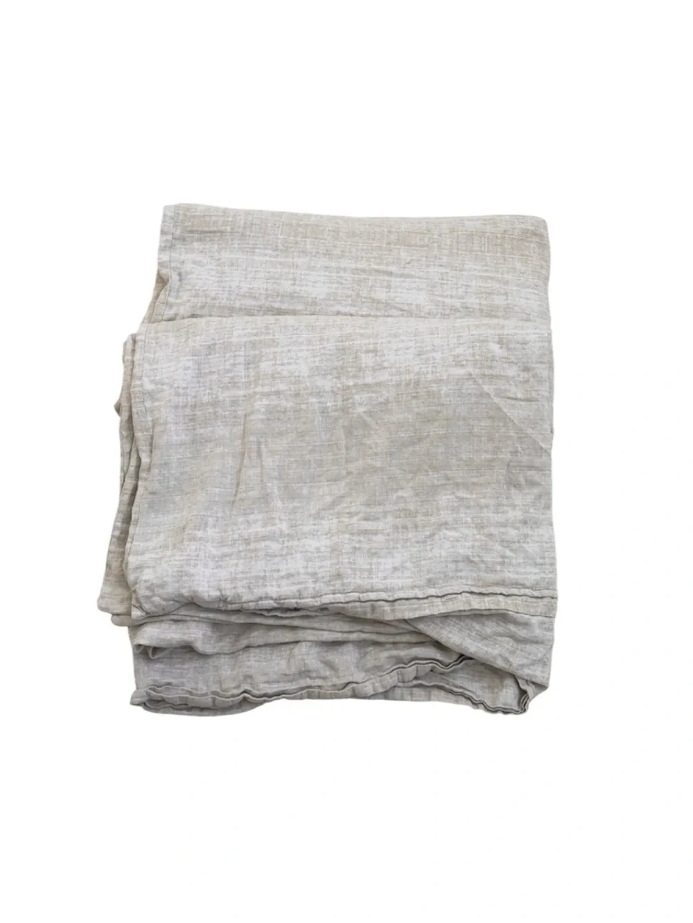 Restoration Hardware RH Erased Abstract Cotton & Linen Cal King Duvet Cover